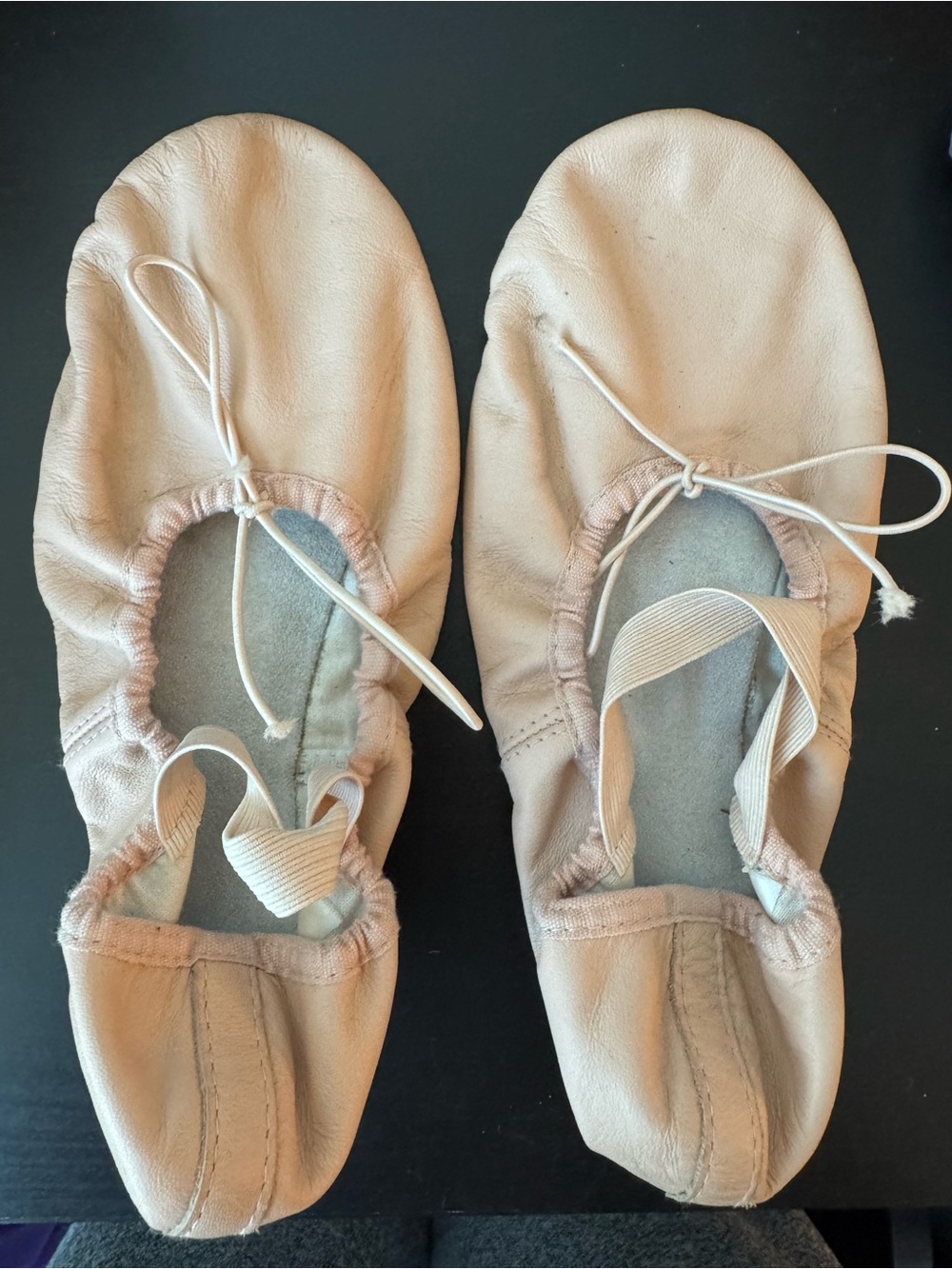 BLOCH S0205L Dansoft Pink Leather Full Sole Ballet Shoes Slippers Size 5B